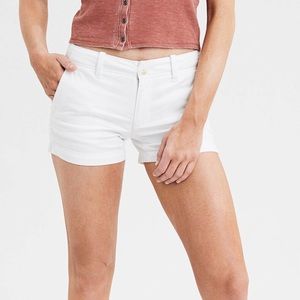 American Eagle Khaki Midi Shorts Size 4
